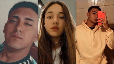 Lucas Arenas, Carla Andrada y Emiliano Araya.