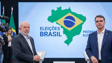 Lula y Flavio Bolsonaro