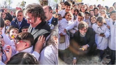 Los pibes aman a Milei: la visita del Presidente en San Juan, viral en las redes