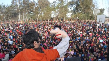 Más de 200.000 chicos festejaron simultáneamente el Día del Niño