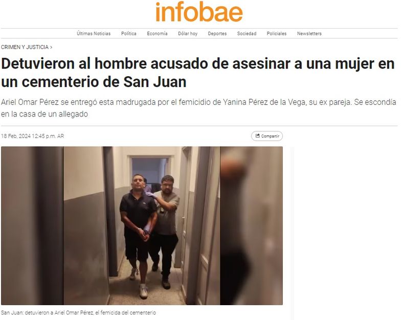 Nota de Infobae.