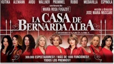 Atención si compraste la entrada, se suspendió La Casa de Bernarda Alba