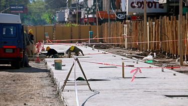 En pocos días sacarán el vallado del primer tramo de la remozada Peatonal