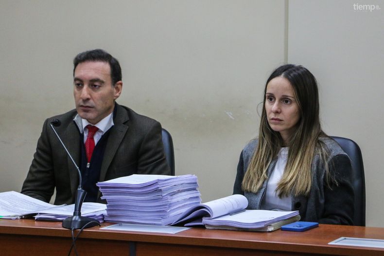 Fiscal Iván Grassi y la ayudante fiscal Victoria Martín. Fiscal Iván Grassi y la ayudante fiscal Victoria Martín.