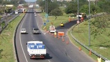 Vialidad Nacional continúa trabajos en Avenida de Circunvalación