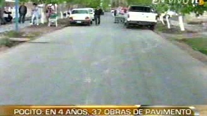 Pocito: en casi 4 años, 37 obras de pavimento