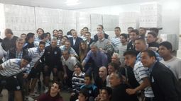 Gioja compartió un asado con el plantel de Racing