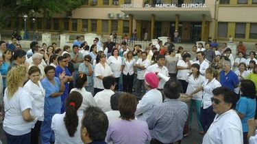 Continúa la protesta en el Marcial Quiroga