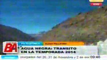 Intenso tránsito en el Paso de Agua Negra