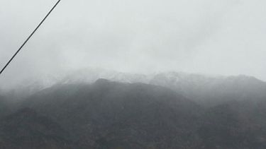 Las postales que dejó un día nevado en San Juan