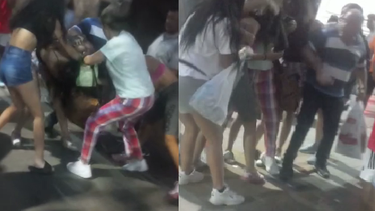 Salvaje piñerio entre dos jóvenes en pleno microcentro sanjuanino