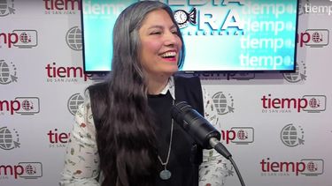 Cecilia Mas, durante su participación en Media Hora Entre Preguntas