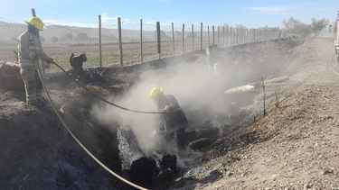 Incendio de pastizales, árboles caídos y viviendas quemadas: el saldo del Zonda en San Juan