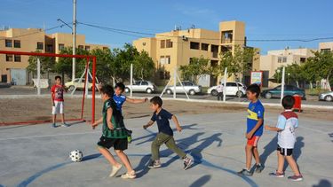 Quedó inaugurado el Playón Polideportivo en el barrio Las Garzas