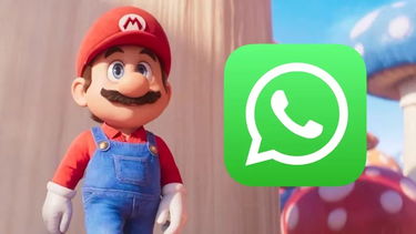 Modo Super Mario en WhatsApp.