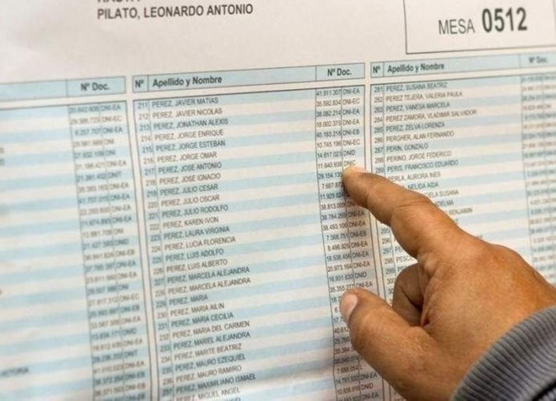 El padrón provisorio sirve para que los nuevos votantes confirmen que están incluidos.