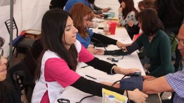 Campamento sanitario para vecinos de Rivadavia