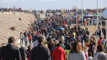 El predio Costanera, a pleno con el eclipse