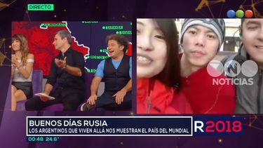 Una caucetera en Telefé, ¡en vivo desde Rusia!