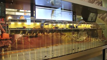 La espectacular maqueta del túnel