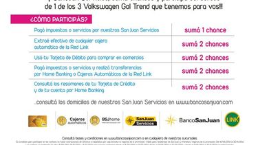 Banco San Juan entregó el primero de los 3 0km