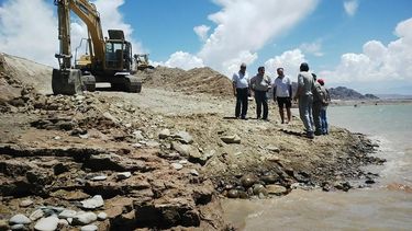 Avanzan obras en la rampa de acceso a Cuesta del Viento
