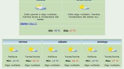 Anuncian máxima de 21 grados y viento Sur