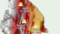 Casi 30 de máxima, y viento del norte