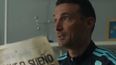 Lionel Scaloni, entrenador de la Selección Argentina, también se sumó a la publicidad. Lionel Scaloni, entrenador de la Selección Argentina, también se sumó a la publicidad.