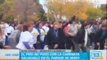 Las mujeres hicieron punta en la Caminata de la Salud