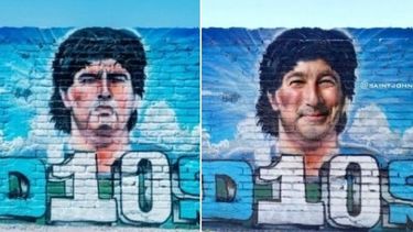 Por el fake del mural sanjuanino: Pachu Peña, en modo Diego, es tendencia en Twitter