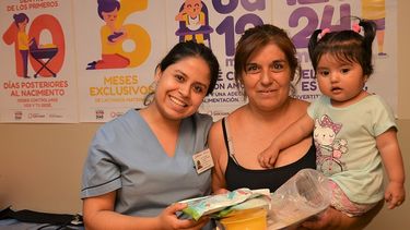 Jazmín, la niña que tuvo asistencia del programa 1.000 días desde que estaba en la panza