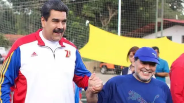 Nicolás Maduro y Diego Maradona, durante una de las visitas del argentino a Venezuela.