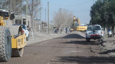 9 de Julio: el Barrio Palmares, en plena obra de pavimentación