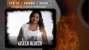 Giselle Aldeco es una de las artistas invitadas a la peña solidaria del próximo sábado en Zonda.