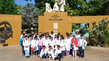 Alumnos de la escuela Carlos Saavedra Lamas recorrieron Pocito