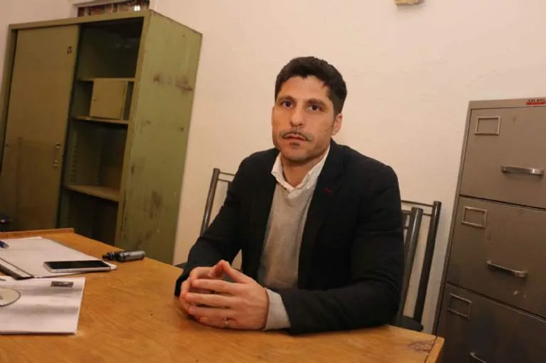 Quiroga Massa, como presidente de la Federación de Boxeo de San Juan.