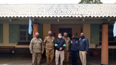 Tres agrupaciones sanjuaninas entregaron barbijos en el RIM 22