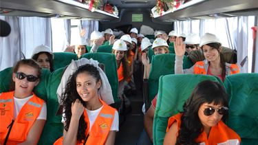 Las 19 candidatas a Reina del Sol visitaron Gualcamayo