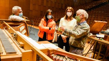Comenzó la restauración del emblemático órgano del Auditorio Juan Victoria, dañado por el último terremoto