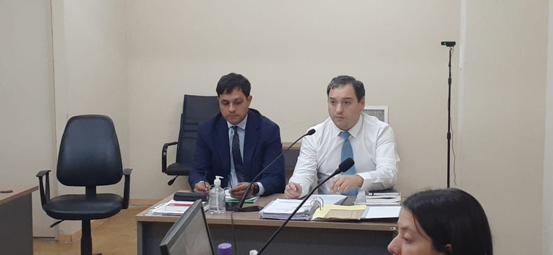 El ayudante fiscal Federico Pereyra y el fiscal Eduardo Gallastegui. El ayudante fiscal Federico Pereyra y el fiscal Eduardo Gallastegui.