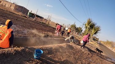 En fotos: así limpiaron una localidad de Rawson