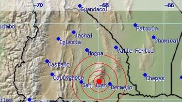 Tembló en la siesta sanjuanina