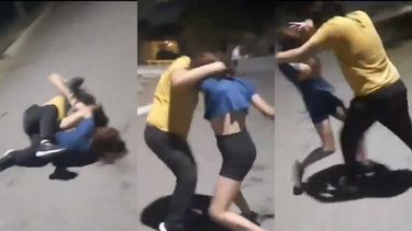 Dos sanjuaninas se viralizaron tras protagonizar una pelea callejera