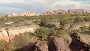 La zona jachallera conocida como Los Blanquitos, en la que se registró el avistamiento de una extraña luz entre los cerros.