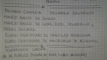 ¿Qué pasó con la sanjuanina que repartió CV escritos con lapicera por el centro?