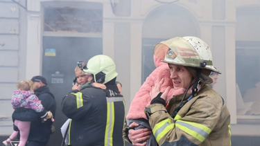 Todos los niños del jardín de infantes atacado por Rusia fueron evacuados.