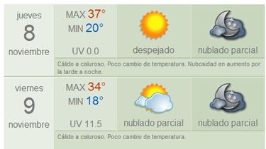 Anuncian máxima de 37 grados y viento Norte