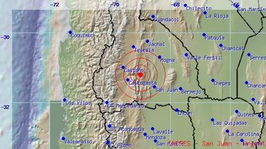 Un nuevo sismo sacudió el mediodía sanjuanino