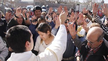 Cientos de sanjuaninos se acercaron a la Iglesia para ser bendecidos por San Cayetano